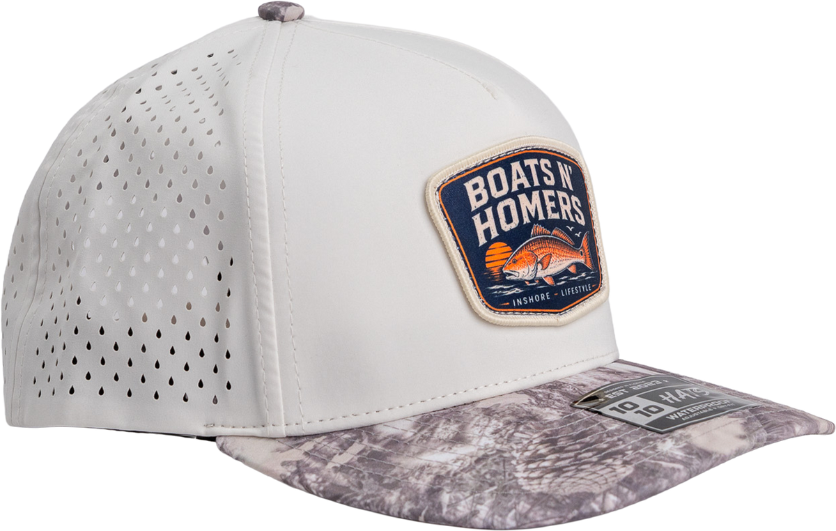Redfish Performance Hat - White