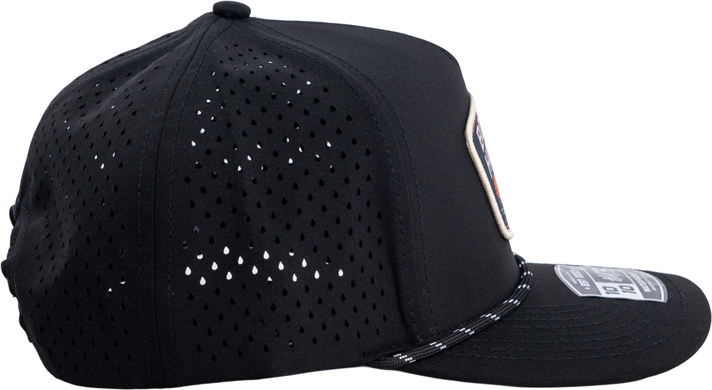 Redfish Performance Rope Hat - Black