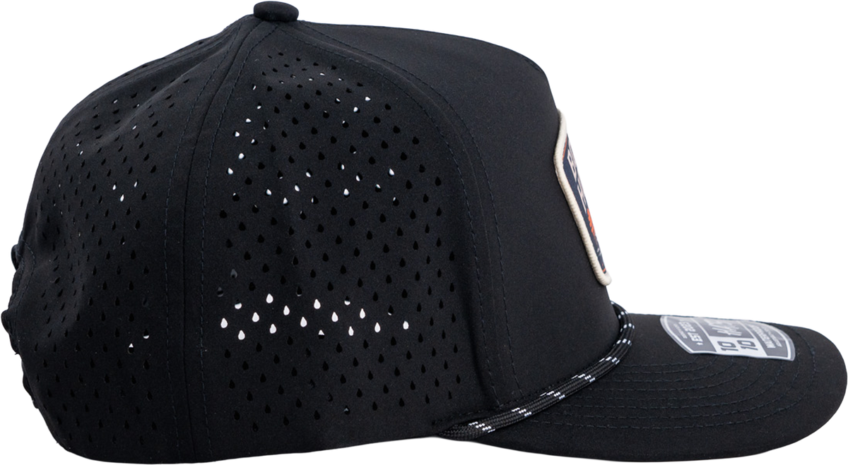 Redfish Performance Rope Hat - Black