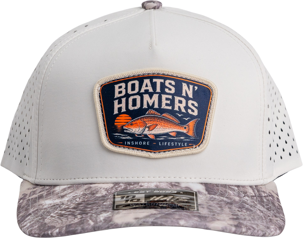 Redfish Performance Hat - White