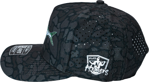 Tarpon Performance Hat - Black Turtle Camo