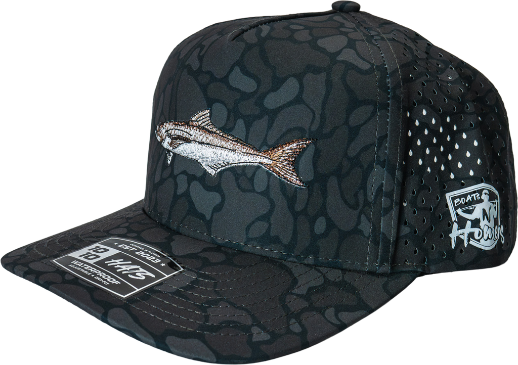 Cobia Performance Hat - Black Turtle Camo
