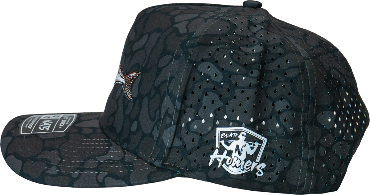 Cobia Performance Hat - Black Turtle Camo