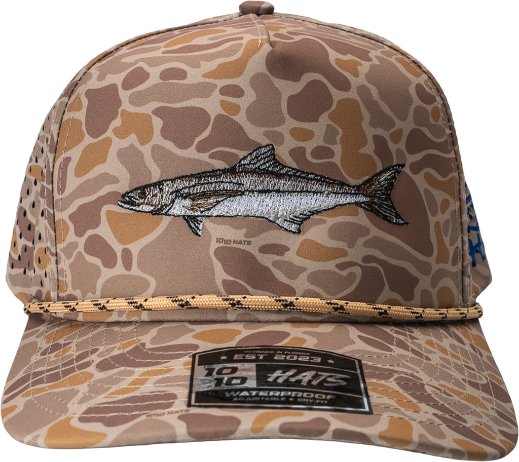 Cobia Rope Hat - Brown Turtle Camo