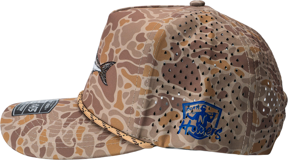 Cobia Rope Hat - Brown Turtle Camo