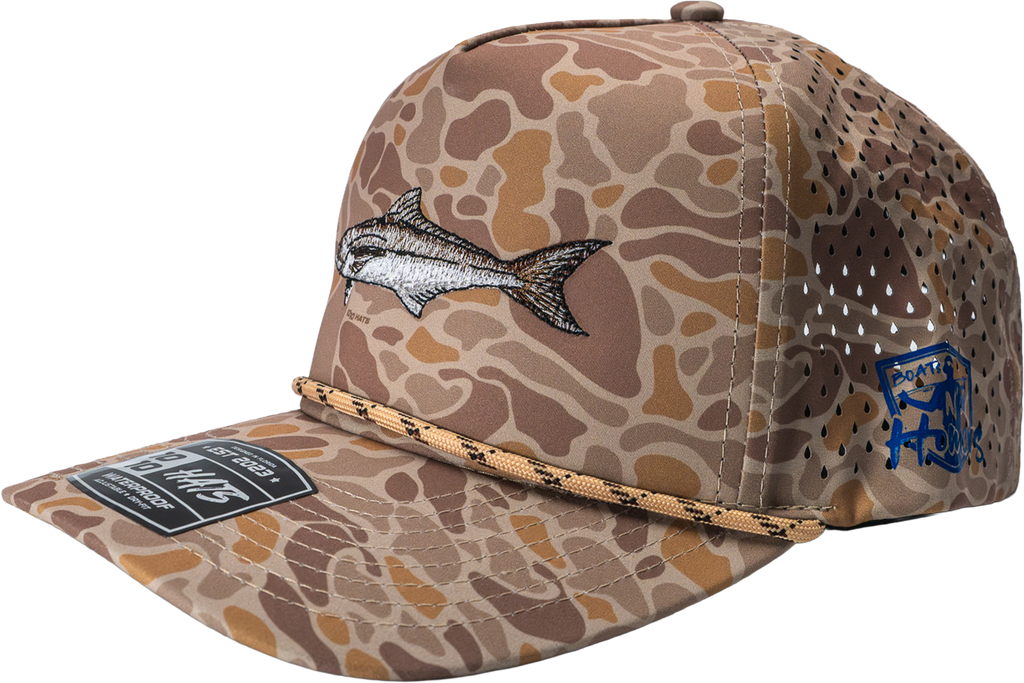 Cobia Rope Hat - Brown Turtle Camo