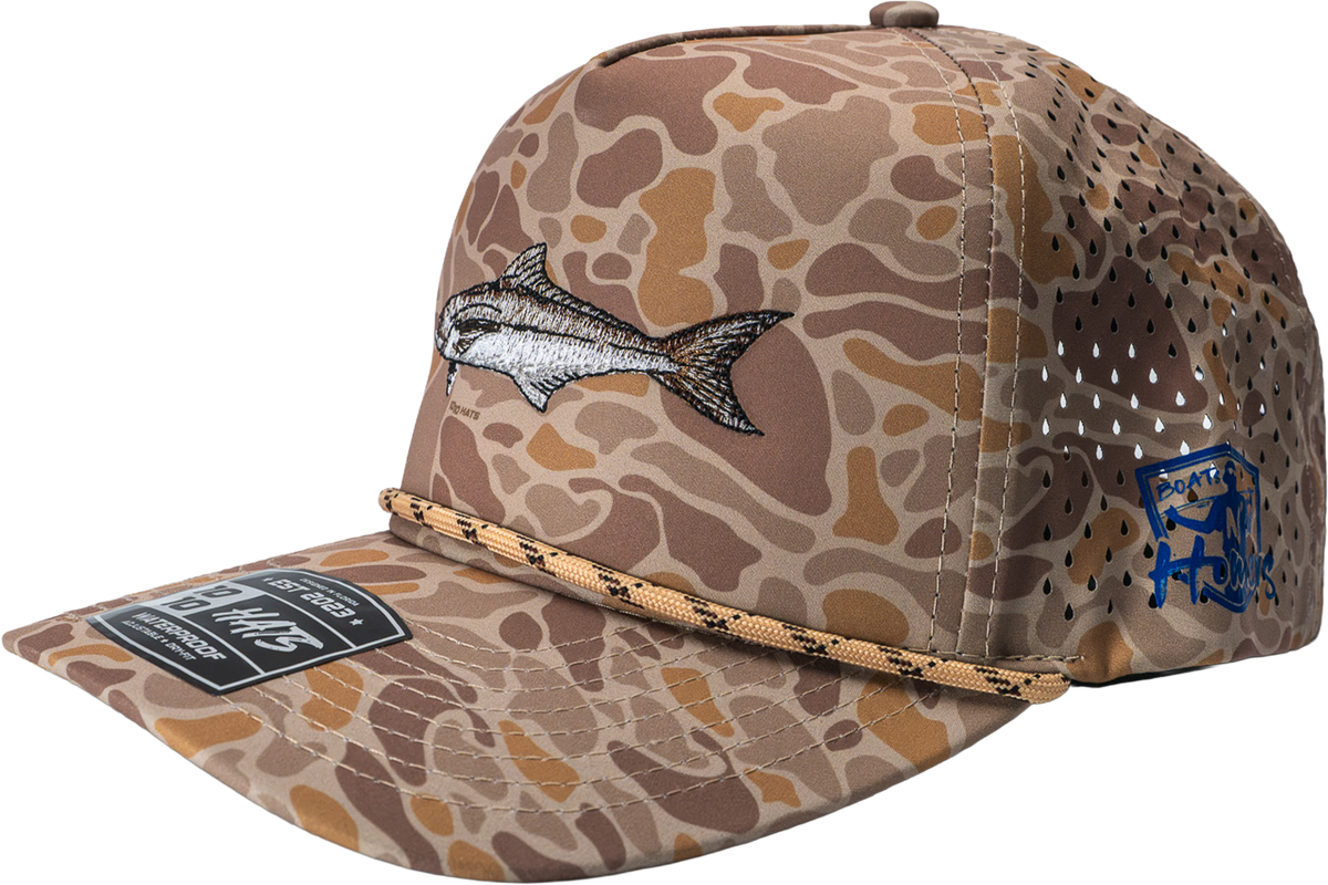 Cobia Rope Hat - Brown Turtle Camo