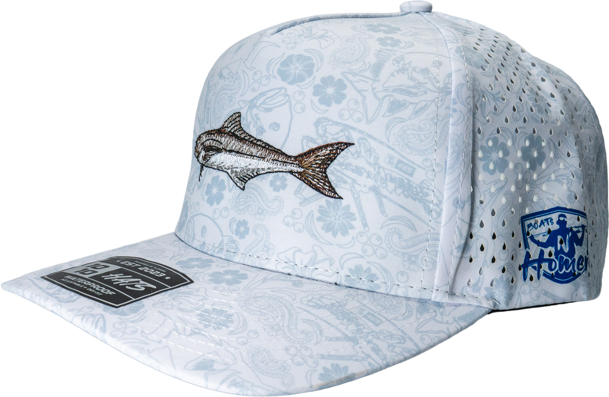 Cobia Performance Hat - White Floral