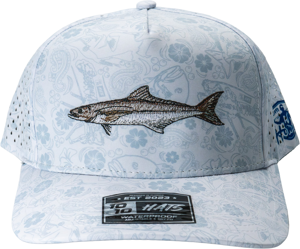 Cobia Performance Hat - White Floral