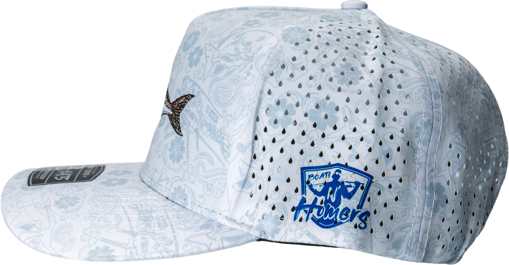 Cobia Performance Hat - White Floral