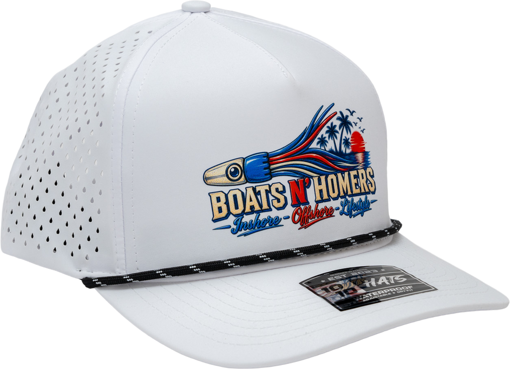 Troller Performance Rope Hat - White
