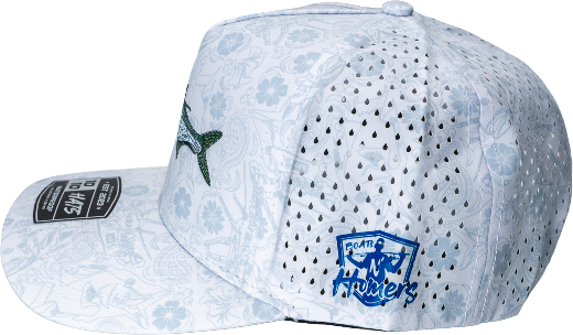 Tarpon Performance Hat - White Floral