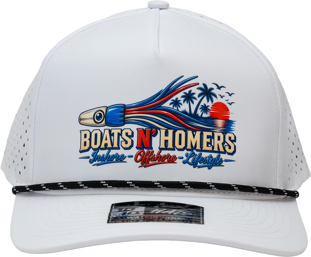 Troller Performance Rope Hat - White