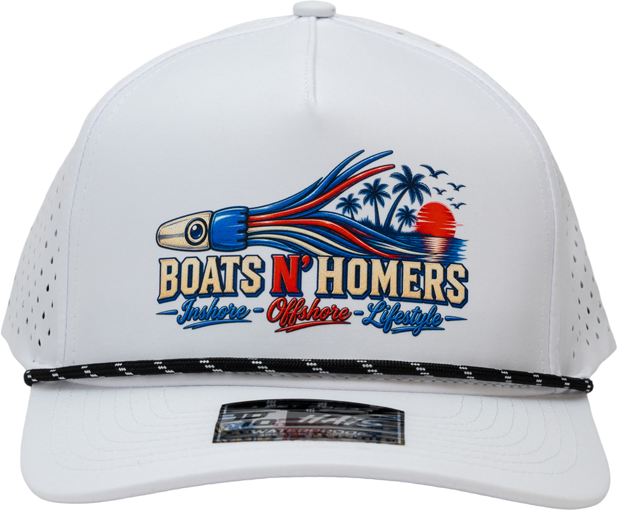 Troller Performance Rope Hat - White